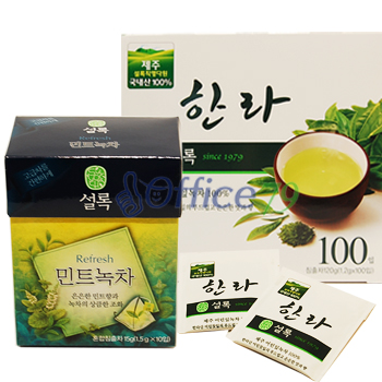 설록차 한라 100Tx1+설록차민트녹차x1개 
