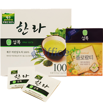 설록차 한라 100Tx1+설록차플로랄티x1개 