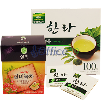 설록차 한라 100Tx1+설록차장미녹차x1개 