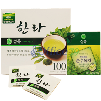 설록차 한라 100Tx1+설록차부드러운순수녹차x1개 
