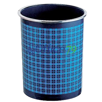 실크링 체크무늬 휴지통 특대(18.2L) 
