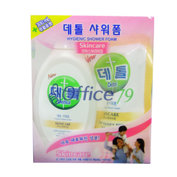 데톨 샤워폼 스킨케어(모이스쳐라이징)