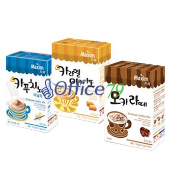 맥심카페 20개입 3종세트!(카라멜마끼아또+모카라떼+바닐라)+"김범" 머그컵 1개증정 