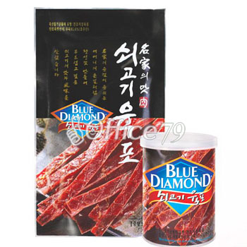 블루다이아쇠고기육포 45g(캔) 