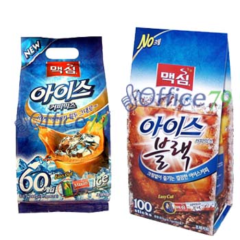 맥심아이스커피믹스 60개입+맥심 아이스블랙믹스 100개입(스포츠물병+BB크림+아이스믹스6T증정)증정랜덤 
