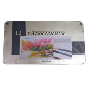 문화 수채색연필 12색