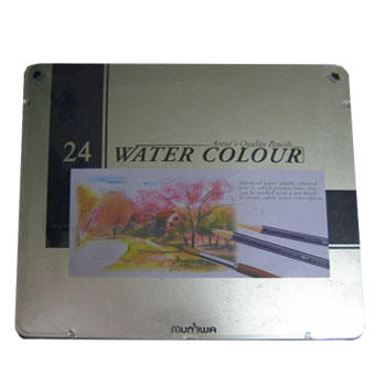 문화 수채색연필 24색