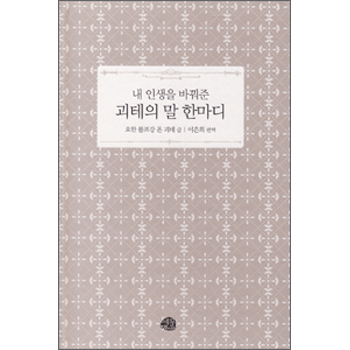 내 인생을 바꿔준 괴테의 말 한마디