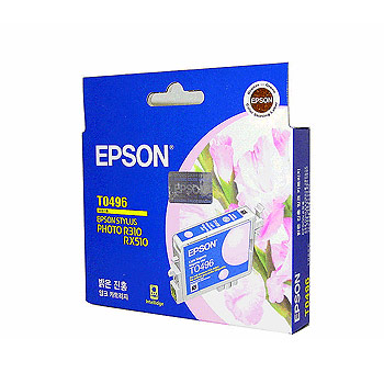 엡손 정품잉크 T049670/밝은빨강