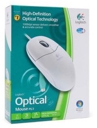 Optical Mouse White (몸바사) PS/2