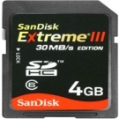 Sandisk SDHC 익스트림 III 4G