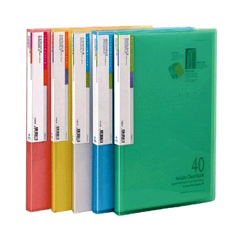 [문화]투명크리어화일A4(40매)F423-7 녹색