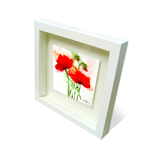 양귀비 꽃다발(Mohnblumen im Wind Ⅱ)-흰색관액자