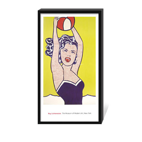 리히텐슈타인 액자 - Girl with Ball 