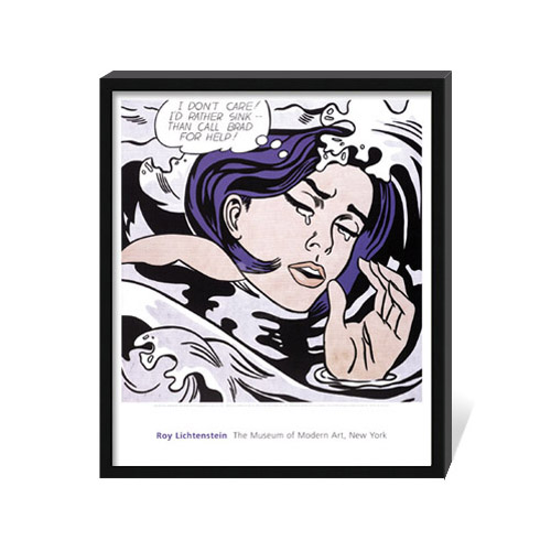 리히텐슈타인 액자 - Drowning Girl