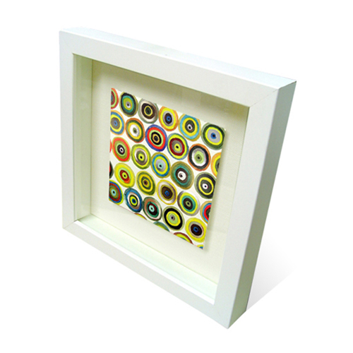 과녁(Cible)-흰색관액자 