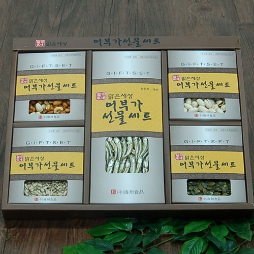 "[남해안 청정해역] 멸치,건과5종 2호세트"