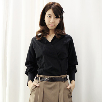 MK BL0493 이혜영 가오리 랩블라우스