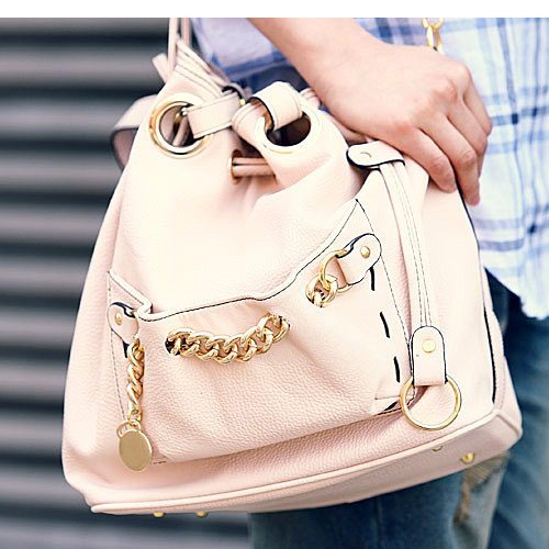 체인 조리 숄더백