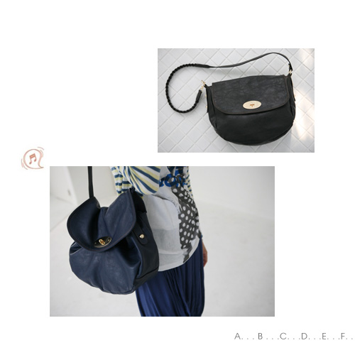 센스 꽈배기 반달백