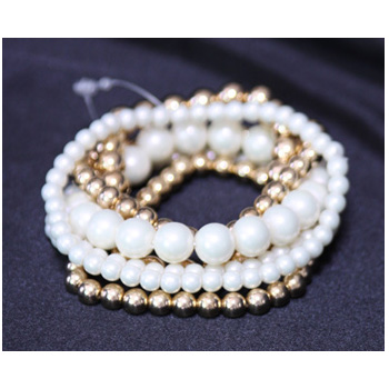 """3중골드진주팔찌(샤넬목걸이set용)"""""""