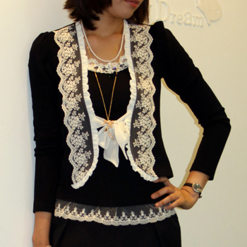 여밈 SET용 레이스 나시