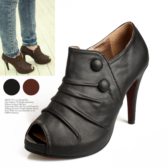 투버튼 셔링 가보시 부티 힐