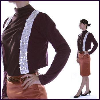 스팽글기본가디건