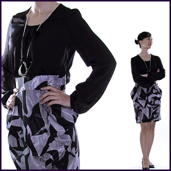 항아리배색원피스