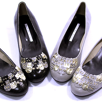 명품.st 고양이패치장식 플랫슈즈