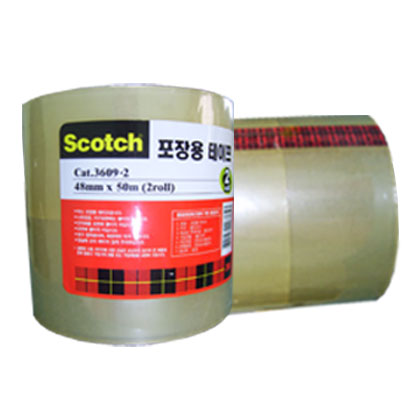 3M 투명 포장테이프 2개입(3609-2/48*50)