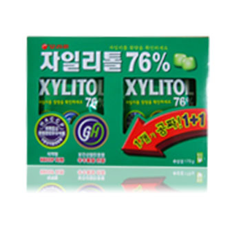 오리온 자일리톨껌 애플맛 Cars Mint(1+1)