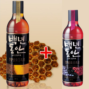 백년동안벌꿀흑초900ml(+산머루복분자500ml증정)+초대박가!!! 