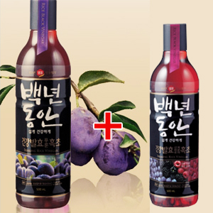 백년동안푸룬흑초900ml(+산머루복분자흑초500ml증정)+초대박가!!! 