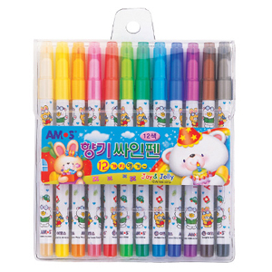 12색 향기 싸인펜 