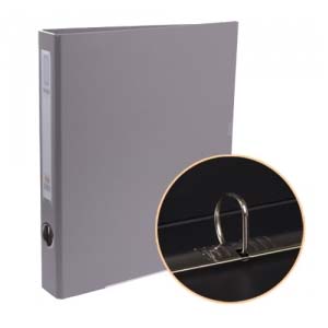 합지 D링 바인더 3cm 회색 3공