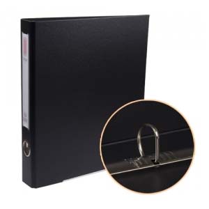 합지 D링 바인더 5㎝ 흑색 3공