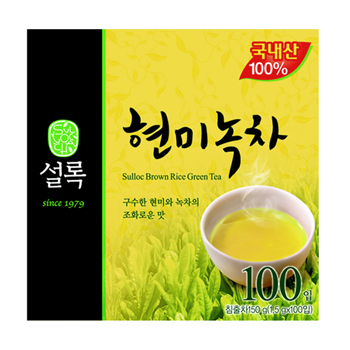 설록차현미녹차(100T)+국산100% 
