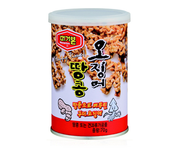 머거본오징어땅콩캔(70g) 