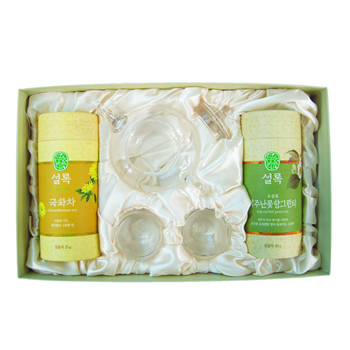 [녹차/설록차]설록화차유리다관감사세트 