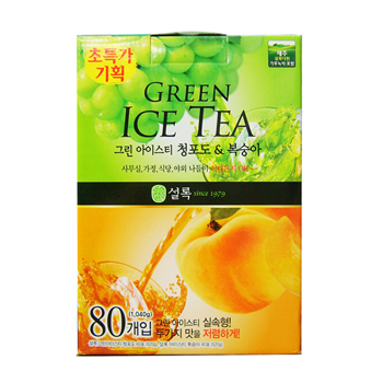 설록차아이스티청포도/복숭아(80T)+초대박가!!!