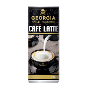 조지아카페라떼 240ml캔(캔커피) 