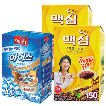 맥심모카150Tx2+NEW맥심아이스종이컵100Tx1개+(물통증정) 