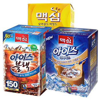 맥심모카150Tx1+맥심아이스100Tx1+맥심아이스블랙150Tx1+옵션사은품증정 
