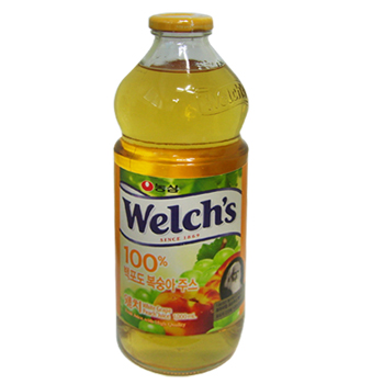웰치백포도복숭아주스1000ml(병) ※지방,가정 택배불가 