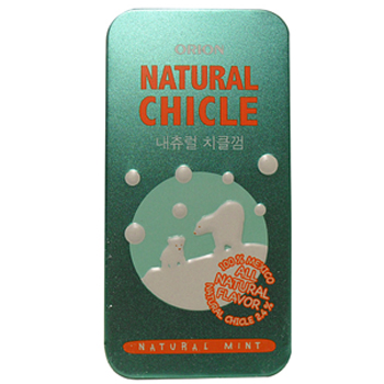 오리온내츄럴치클민트껌