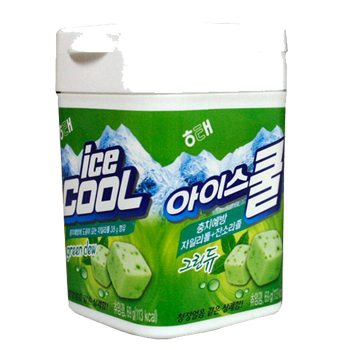 해태아이스쿨(그린듀껌)통