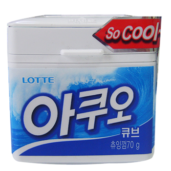 롯데아쿠오큐브민트통