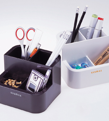 시스맥스 럭스연필꽂이(검정/143*138*106mm) 42110 