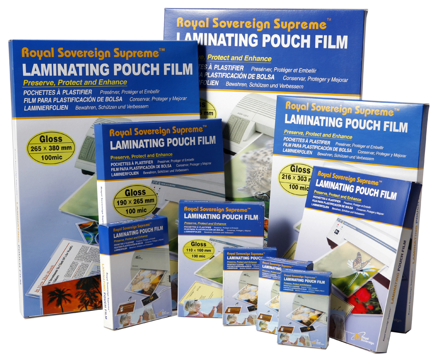 로얄소브린 코팅필름 B4(265*380mm) 150mic(100매) 